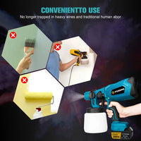 PULVERIZADOR DE PINTURA DOBLE BATERÍA