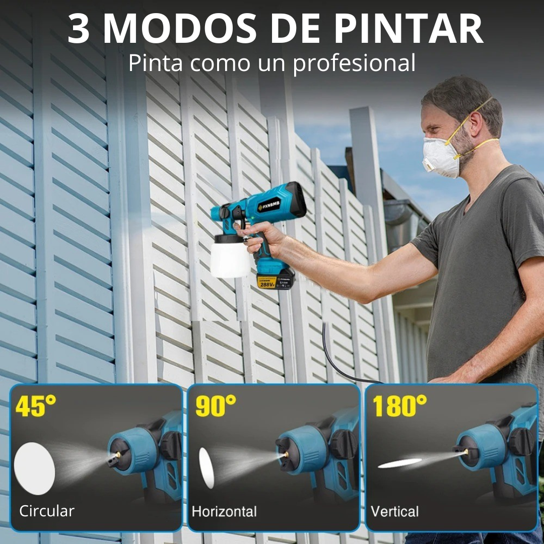PULVERIZADOR DE PINTURA DOBLE BATERÍA